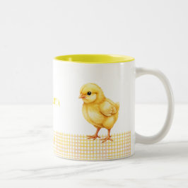 Bicolor Taza personalizada de animal de granja – Diseño de