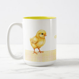 Bicolor Taza personalizada de animal de granja – Diseño de