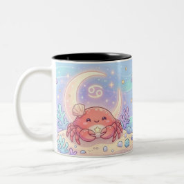 Bicolor Taza personalizada de Cáncer linda