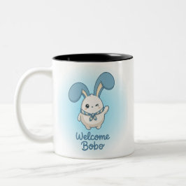 Bicolor Taza personalizada de conejito Bobo lindo - Estéti