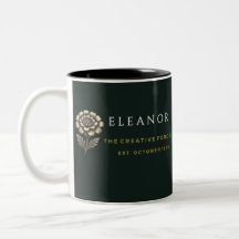 Taza personalizada de flor de nacimiento de oro -
