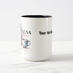 Bicolor Taza Personalizada de Gato Adorable – Taza de Café