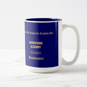 Bicolor Taza personalizada de Homeschool