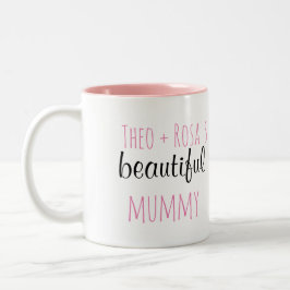 Bicolor Taza personalizada de la momia