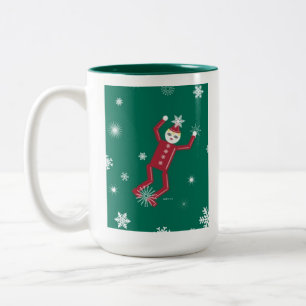 Bicolor Taza personalizada de Martzkin del copo de nieve
