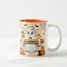 Bicolor Taza Personalizada de Profesor Fantasma de Hallowe