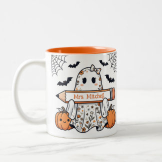 Bicolor Taza Personalizada de Profesor Fantasma de Hallowe