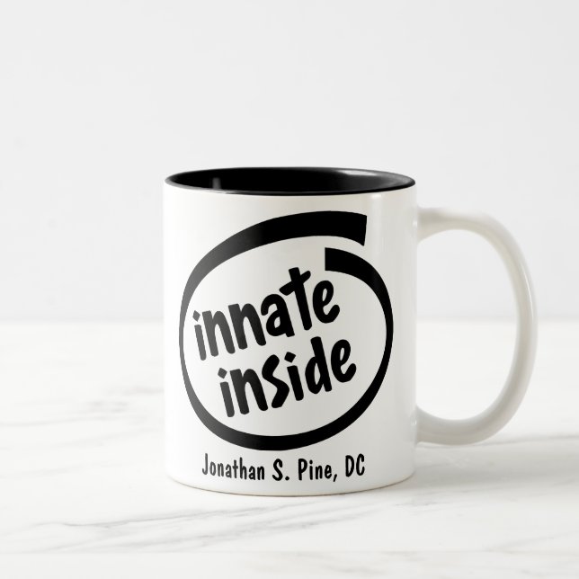 Bicolor Taza personalizada del Chiropractor (Derecha)