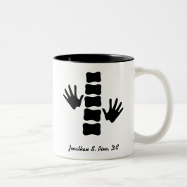 Bicolor Taza personalizada del Chiropractor