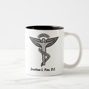 Bicolor Taza personalizada del Chiropractor