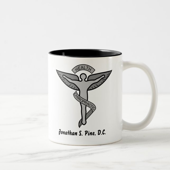 Bicolor Taza personalizada del Chiropractor (Derecha)