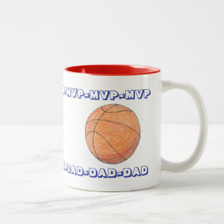Bicolor Taza personalizada del Día del Padre MVP DAD