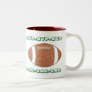 Bicolor Taza personalizada del Día del Padre MVP PAPÁ