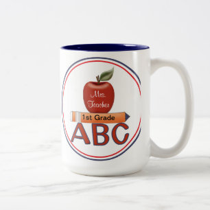 Bicolor Taza personalizada del profesor