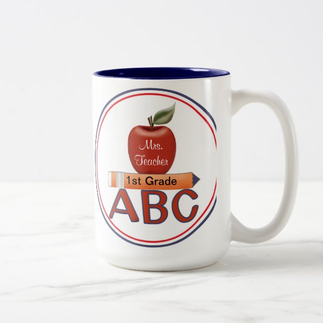 Bicolor Taza personalizada del profesor (Derecha)
