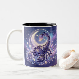 Bicolor Taza personalizada del zodiaco Escorpio