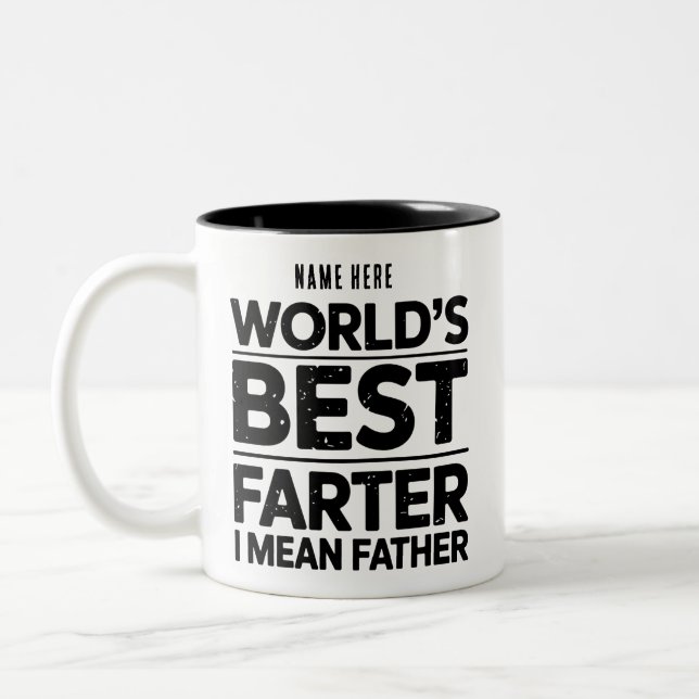 Bicolor Taza Personalizada Día del Padre Farter (Izquierda)