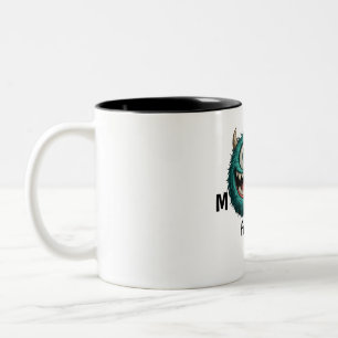 Bicolor Taza personalizada divertida   Monstruo del año