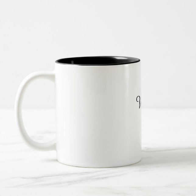 Bicolor Taza Personalizada Esposa Establecida  (Izquierda)
