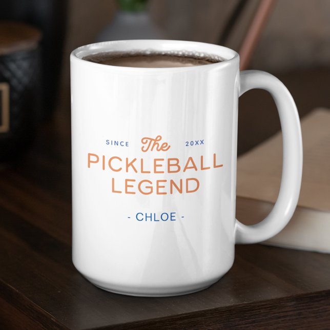 Bicolor Taza Personalizada Leyenda Moderna de Pickleball (Subido por el creador)