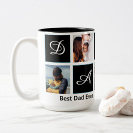 Bicolor Taza Personalizada Mejor Papá del Mundo 5 Fotos