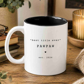 Bicolor Taza Personalizada Mejor Título de Pawpaw