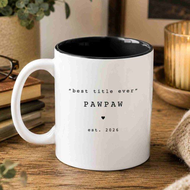Bicolor Taza Personalizada Mejor Título de Pawpaw (Subido por el creador)