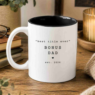 Bicolor Taza Personalizada Mejor Título Jamás Papá Extra