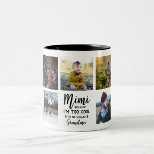 Bicolor Taza personalizada Mimi porque soy demasiado genia