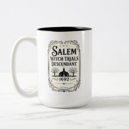 Bicolor Taza personalizada para descendientes de los Juici