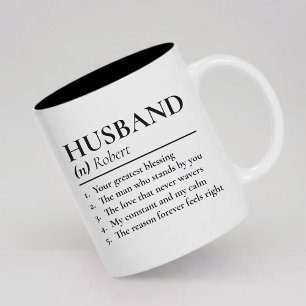 Bicolor Taza Personalizada para Esposo Regalo para Recién