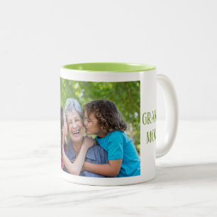 Bicolor Taza Personalizada para la Abuela con Foto - Regal