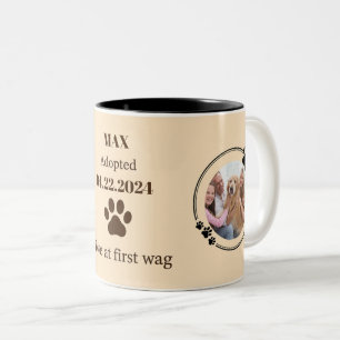 Bicolor Taza personalizada para mamá de Golden Retriever d