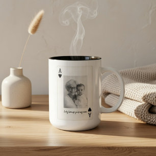 Bicolor Taza personalizada para Nana con foto – Abuela per