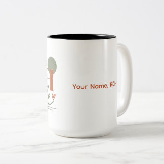 Bicolor Taza personalizada RDH Life - regalo dental