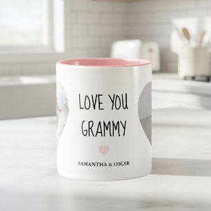 Bicolor Taza Personalizada 'Te Amo Grammy' Regalo Person