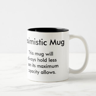 Bicolor Taza pesimista