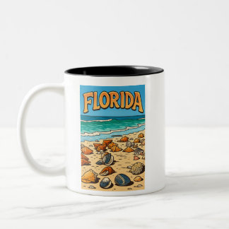 Bicolor Taza "Playa de Florida"