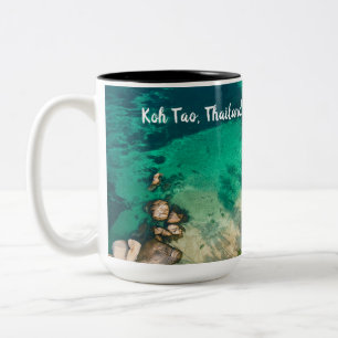 Bicolor Taza Playa Sai Thong Koh Tao Tailandia