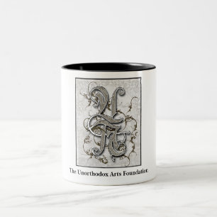 Bicolor Taza poco ortodoxa de los artes