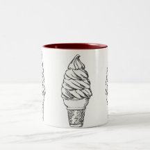 Taza poner crema de Vanilla Ice