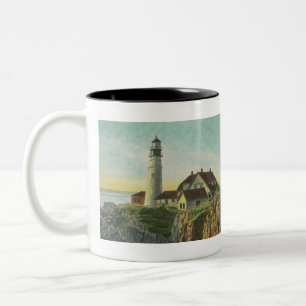 Bicolor Taza Portland Head Light