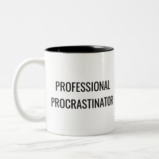 Bicolor Taza Procrastinador Profesional – Regalo de Humor