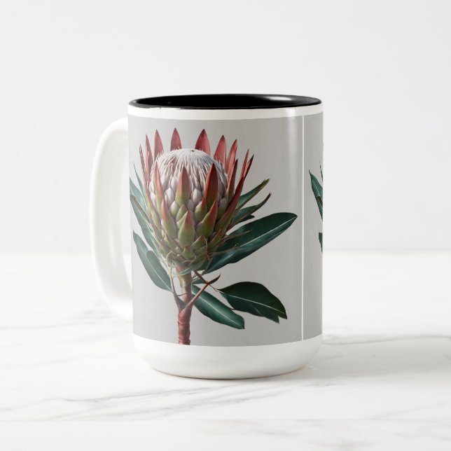 Bicolor Taza Protea (Anverso izquierdo)