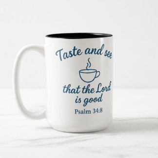 Bicolor Taza 'Prueba y ve que el Señor es bueno'
