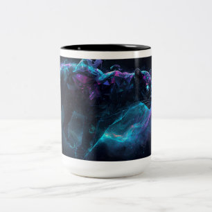 Bicolor Taza psicodélica de pantera negra