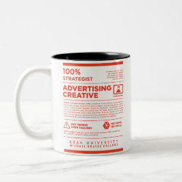 Bicolor Taza Publicitaria de la Etiqueta de Cuidados Kean