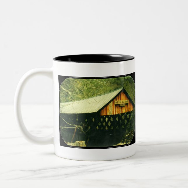 Bicolor Taza Puente Cubierto (Izquierda)