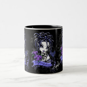 Bicolor Taza púrpura de la mariposa de Sophia Lilly