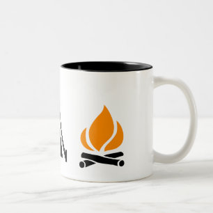 Bicolor Taza que acampa